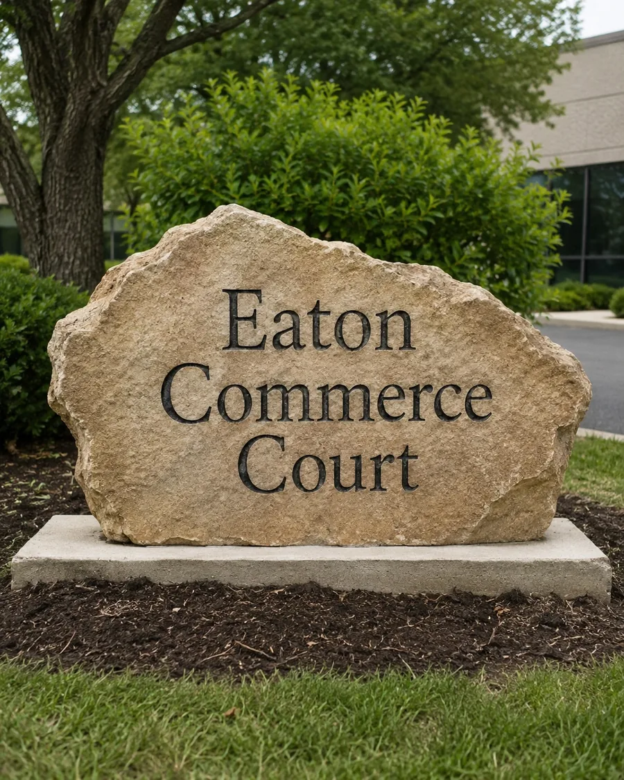 Eaton Commerce Court monument sign